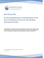 Joint Action Plan for the Implementation of the Statement on the Prior Consultation Process for the Pak Beng Hydropower Project